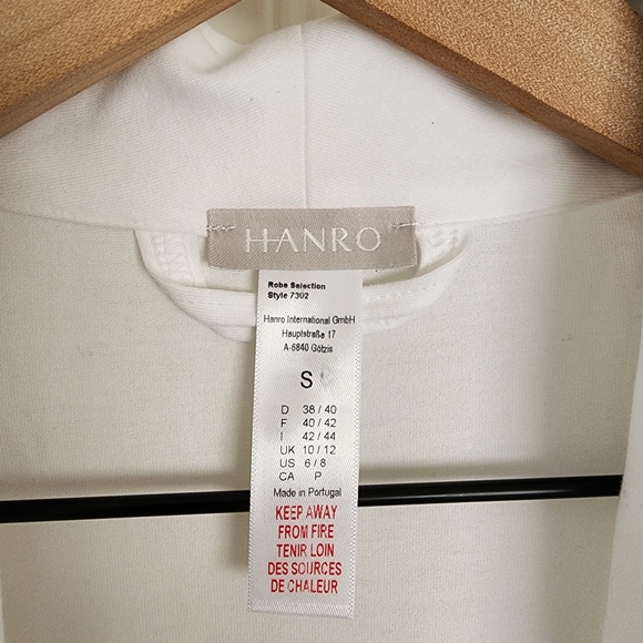 Hanro White Long Sleeve Cardigan - Picture 2 of 8